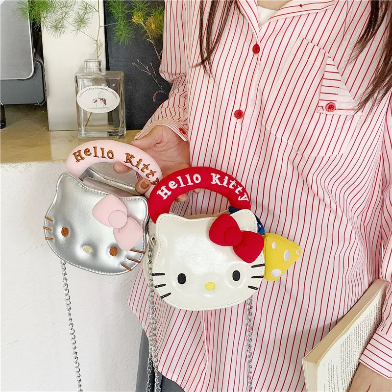 Hello Kitty PU Mini Crossbody Handbag (Luxury‑Style Cartoon Purse)
