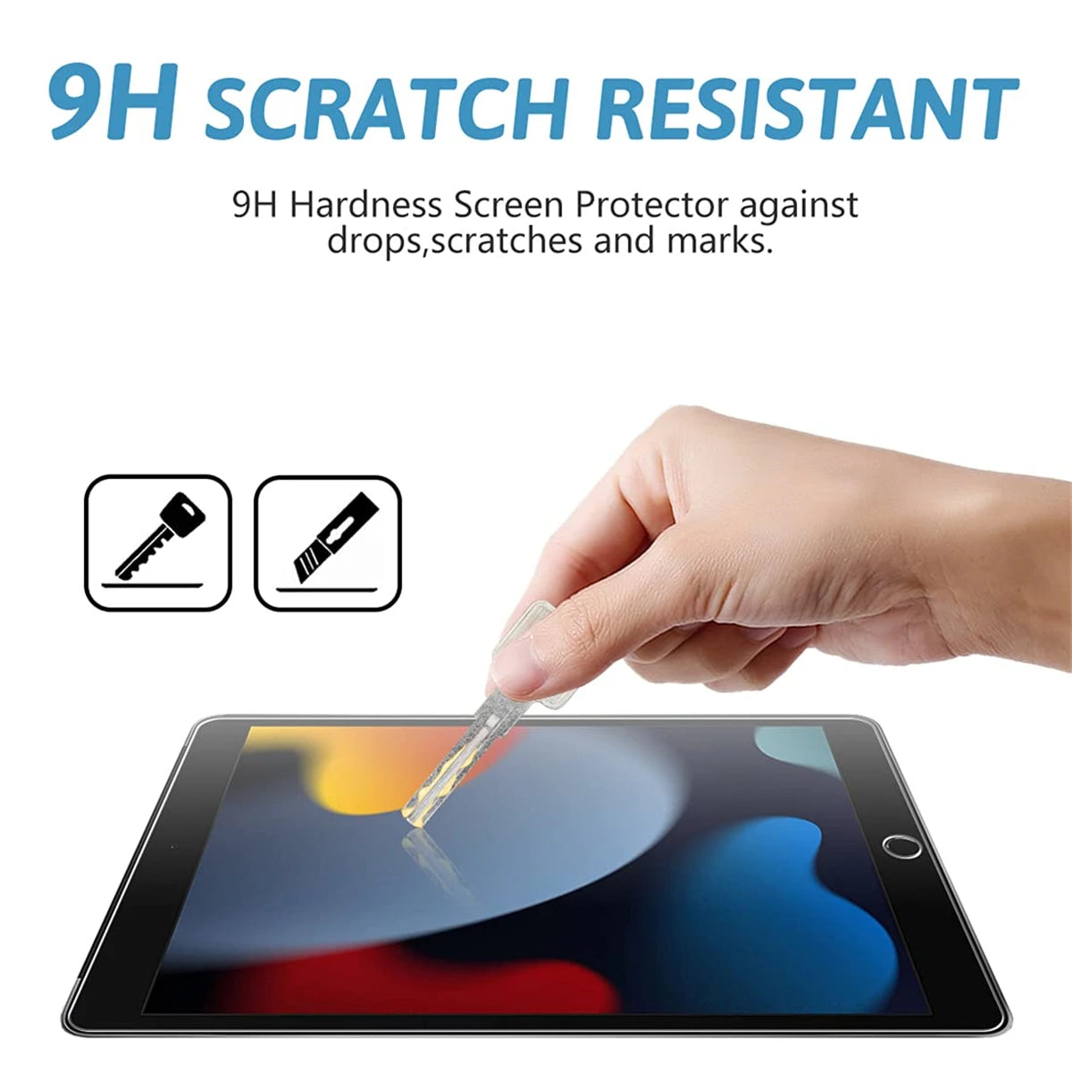 iPad 10.2 Tempered Glass Protector (7th–9th Gen)