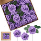 10~100pcs Rose Artificial Flowers Foam Fake Roses Wedding Bouquets Centerpieces Mothers Day Valentines Gifts Party Decoration