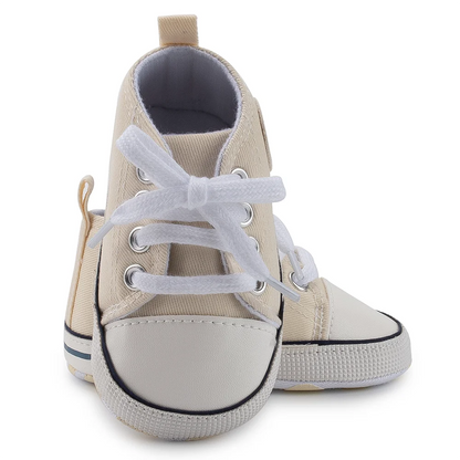 Baby Classic Canvas Sports Shoes Gender Free First Pair of Toddler Baby Shoes Non Slip Soft Soles Newborn Baby Crib Shoes