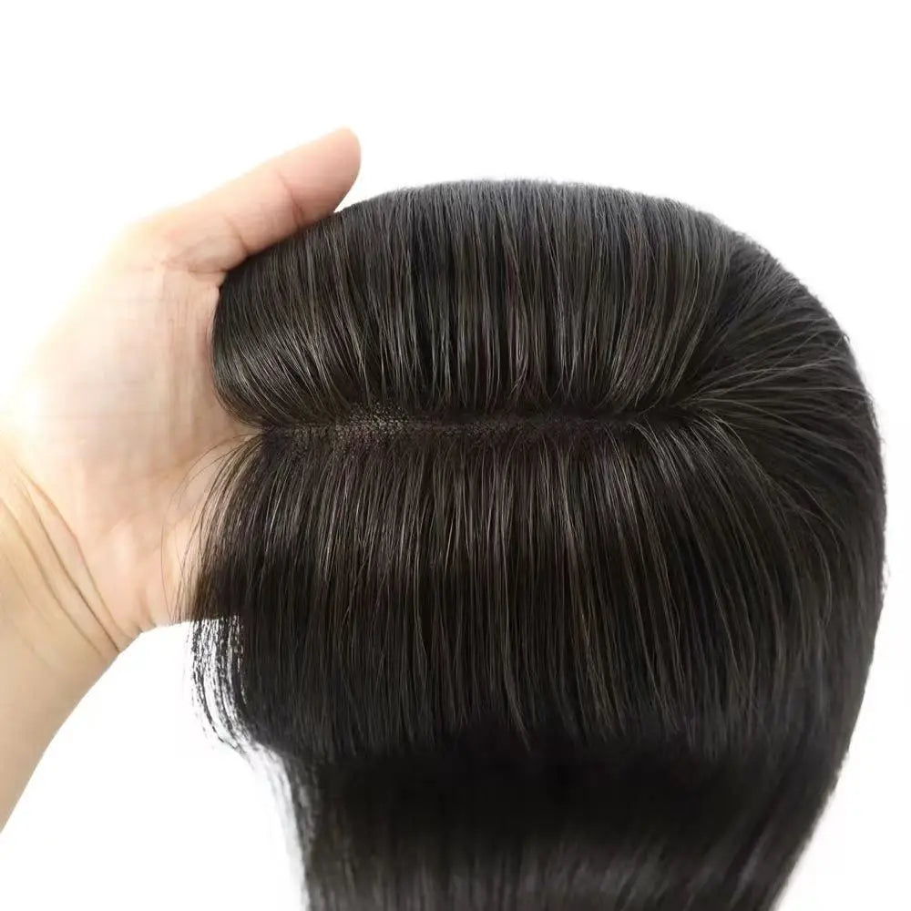 Front Lace Topper for Women (100% Human Hair · Gradient Color · Middle Part · 25–35cm)