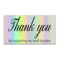 30pcs Thank You Card For Supporting Business Package Decoration "Gorgeous Thanks" Business Card Laser card Handmade With Love