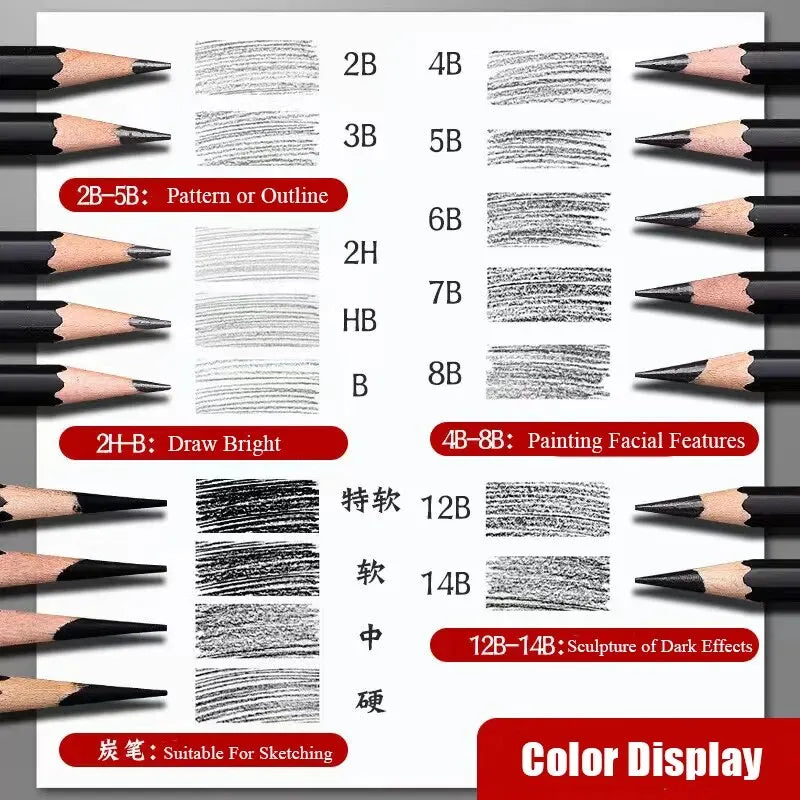 Sketching Pen/ Pencil /Brush Drawing Art  Set Box