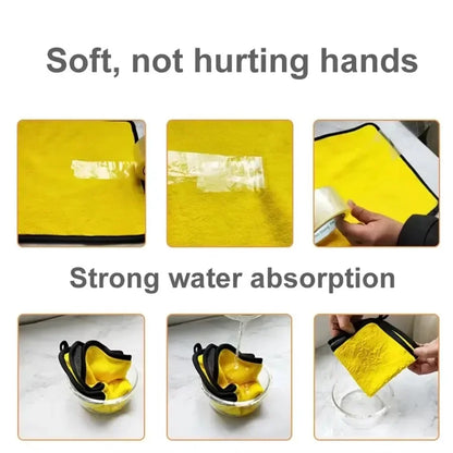 1/3/6Pcs Microfiber Car Cleaning Towels Car Wash Drying Cloth Hemming Microfiber Towel Care Wash Cloth Car Detailing Accessories