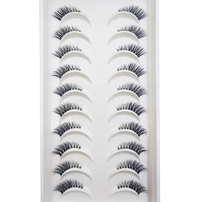 10 Pairs of Natural 3D Mink Lashes