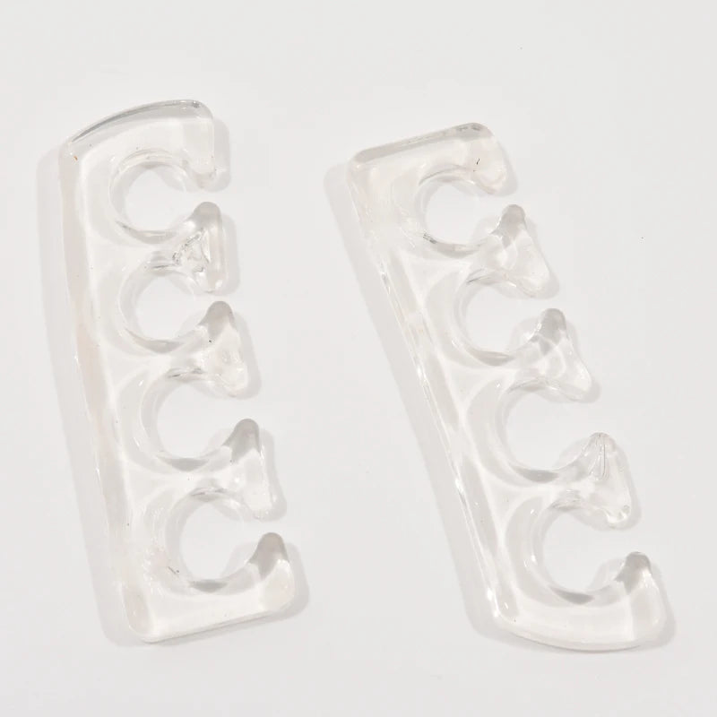 2Pcs/set Soft Silicone Finger Toe Separator Manicure Pedicure Tool