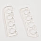 2Pcs/set Soft Silicone Finger Toe Separator Manicure Pedicure Tool