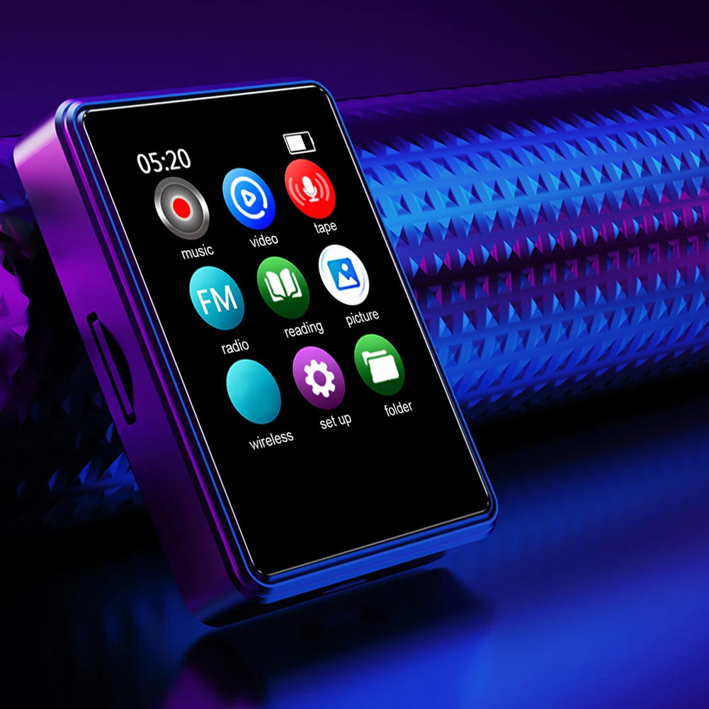 Bluetooth MP3/MP4 Digital Audio Player (1.77" Screen, 128GB, Built‑In Speaker)