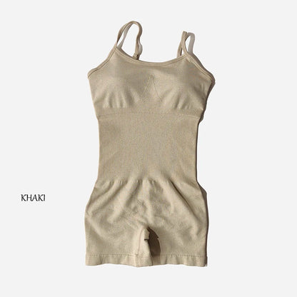 Women Fitness One Piece Strap Tummy Control Padded Sports Bra Rompers