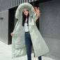 Winter Jacket Women's Parkas Thick Warm Fur Lining Long Parka Female Hooded Fleece Padded Coat Distachable Outwear 5XL