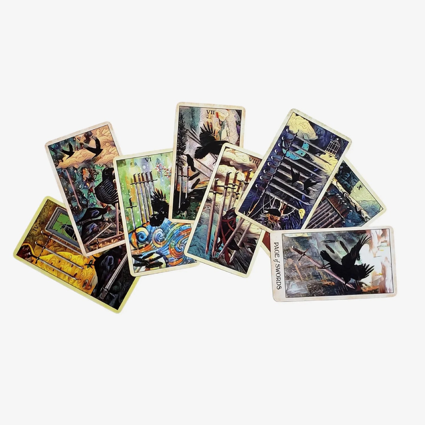 NEW Crow tarot cardsn  A 78 Tarot Deck English version Divinatio fate Oracle Card Board Game for Adult with PDF Guidance