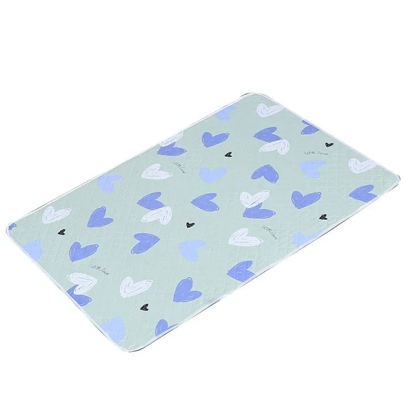 Waterproof Washable Mattress Urine Mat for Baby Toddlers Cute Cartoon Bed Protector Diaper Bedding Urine Pads Cloth Breathable