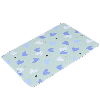Waterproof Washable Mattress Urine Mat for Baby Toddlers Cute Cartoon Bed Protector Diaper Bedding Urine Pads Cloth Breathable