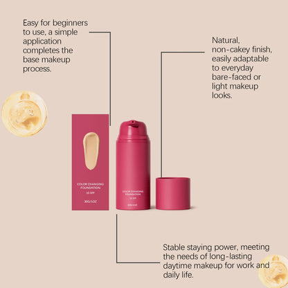 Color‑Changing Foundation – Natural Tone 30g