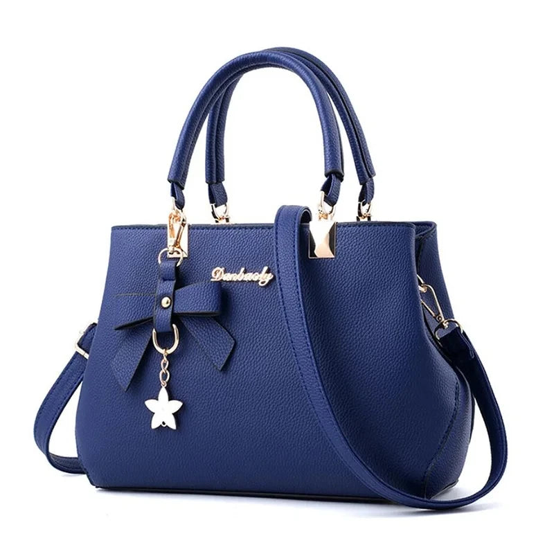 Fashion Women’s Large‑Capacity PU Leather Shoulder Bag (Vintage Designer Satchel &amp; Crossbody Tote)