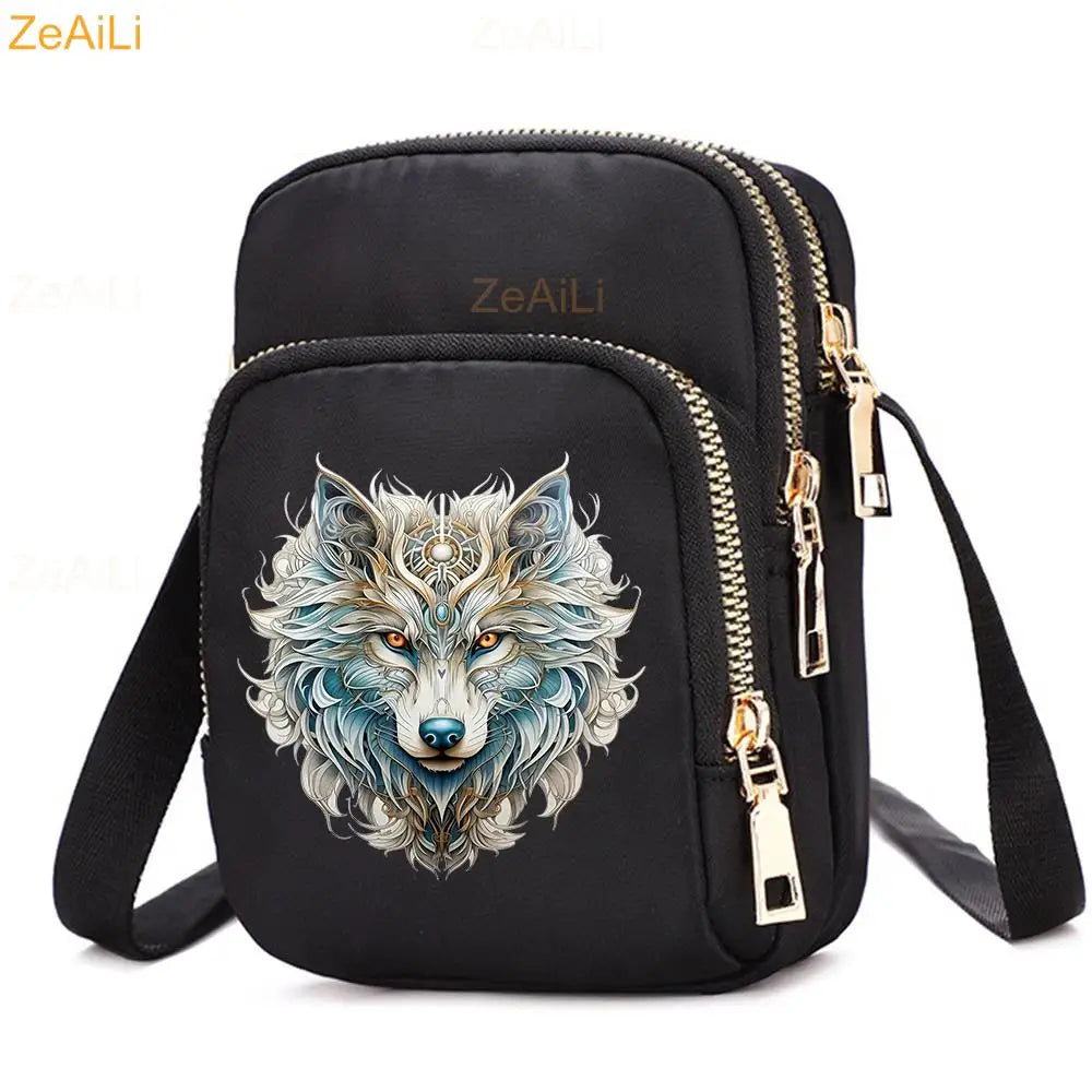 Cat & Dog Faith Quote Crossbody Phone Bag