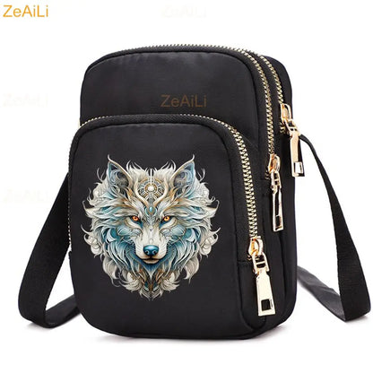 Cat & Dog Faith Quote Crossbody Phone Bag