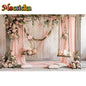 Mocsicka Photography Background Spring Indoor Wreath Cradle Decor Wedding Maternity Adult Kids Portrait Backdrop Photo Studio