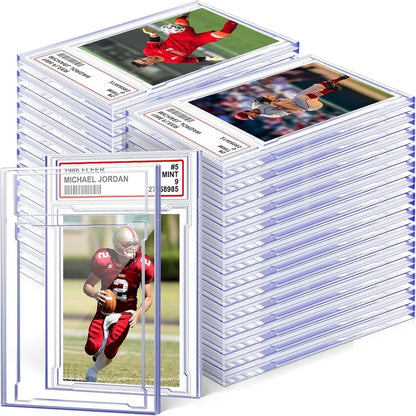 35/55/75/100PT Baseball Star Cards Slab Label Grade Trading Card Sleeves Protector Acrylic Stand Plastic Game PTCG Gift Kids Toy