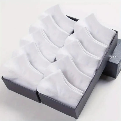 10/20/40 Pairs Men's Boat Socks Sweat Absorption Ankle