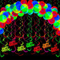 100PCS Glow‑in‑the‑Dark Balloons – Fluorescent Luminous Dot Latex Party Balloons
