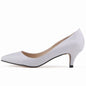 Women Pumps Classic Sexy Pointed Toes 5cm Low Med Kitten High Heels Shoes Spring Brand Design Dress Wedding Shoes Big Size 35-42