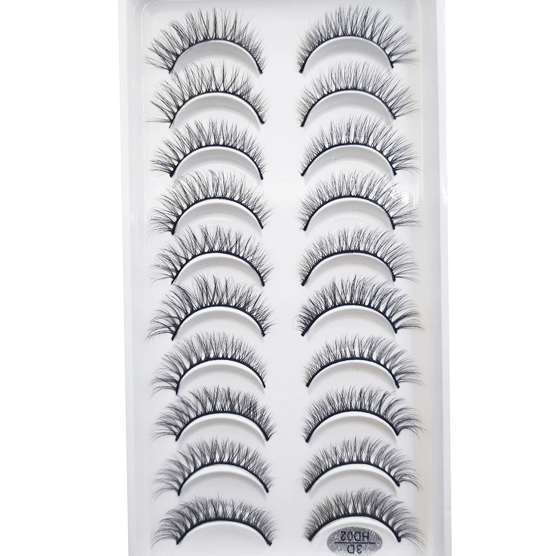 10 Pairs of Natural 3D Mink Lashes