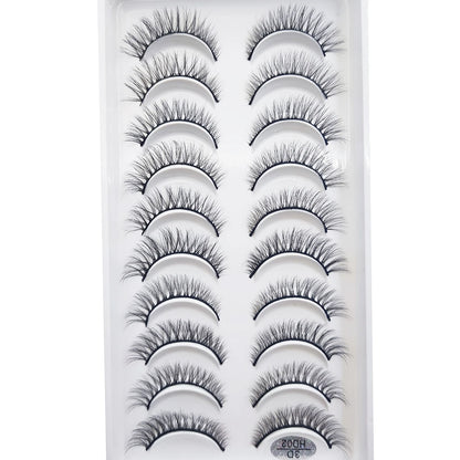 10 Pairs of Natural 3D Mink Lashes