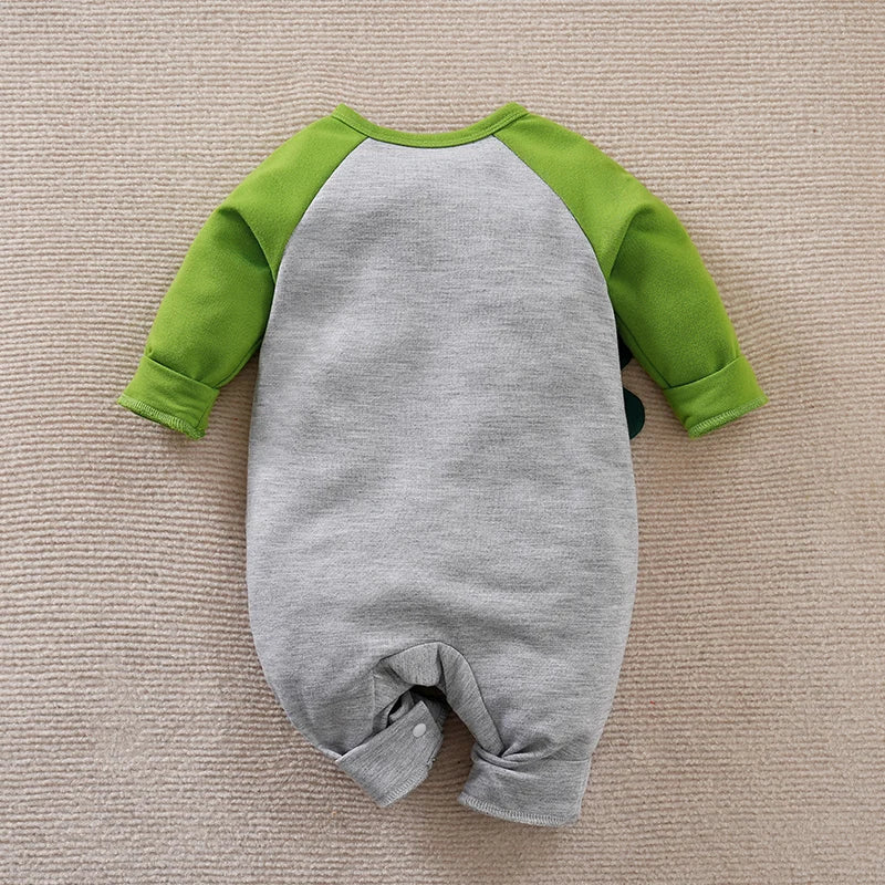 Baby Boys Dinosaur 3D Comfortable Bodysuit