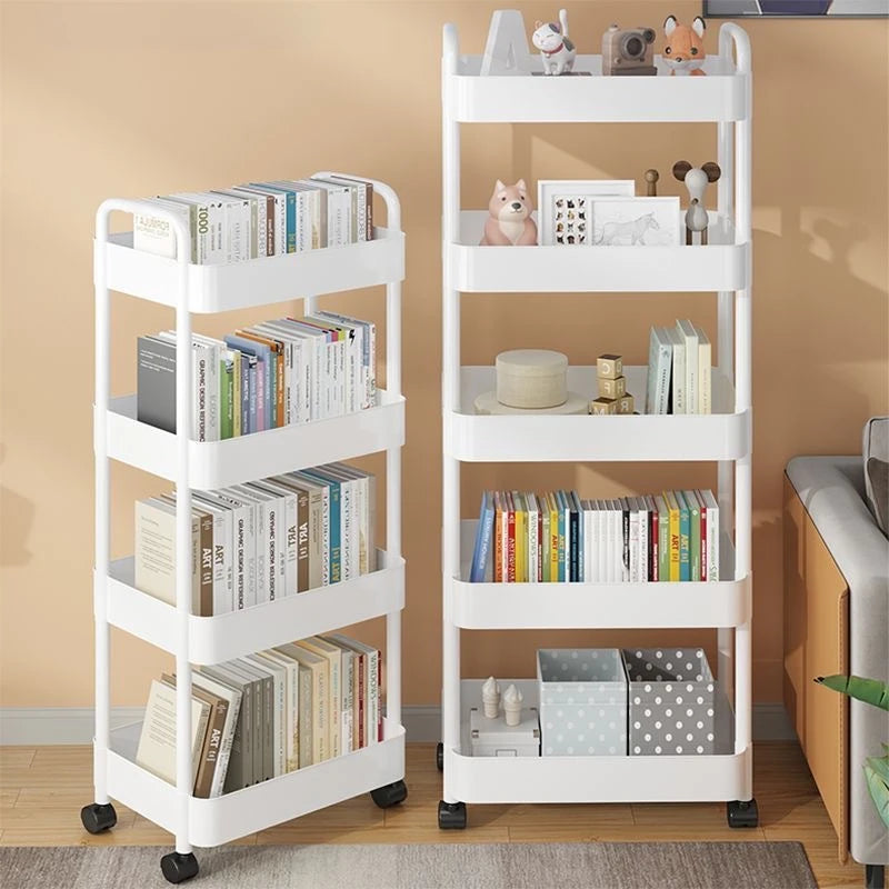 Multi‑Layer Snack Storage Trolley — Rolling Floor Rack