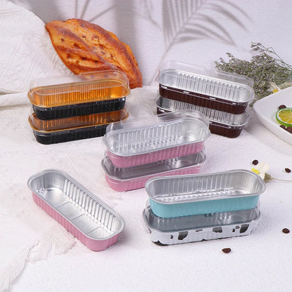 10‑Pack Mini Loaf Pans (With/Without Lids) – 6.8oz Aluminum Foil Bread & Muffin Containers