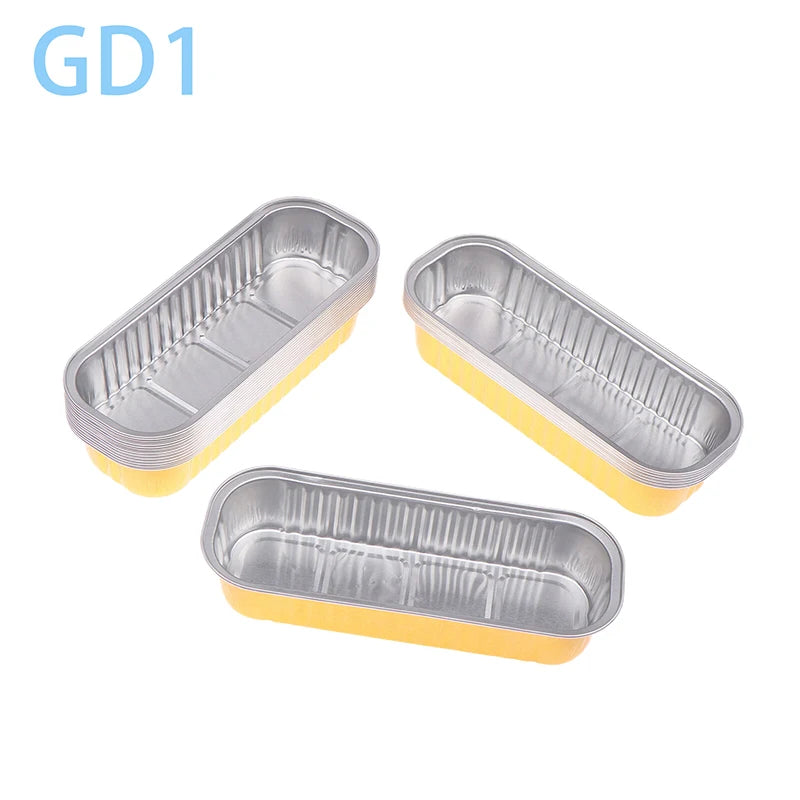 10‑Pack Mini Loaf Pans (With/Without Lids) – 6.8oz Aluminum Foil Bread & Muffin Containers