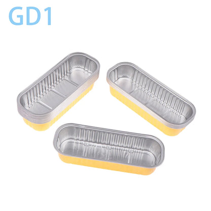 10‑Pack Mini Loaf Pans (With/Without Lids) – 6.8oz Aluminum Foil Bread & Muffin Containers