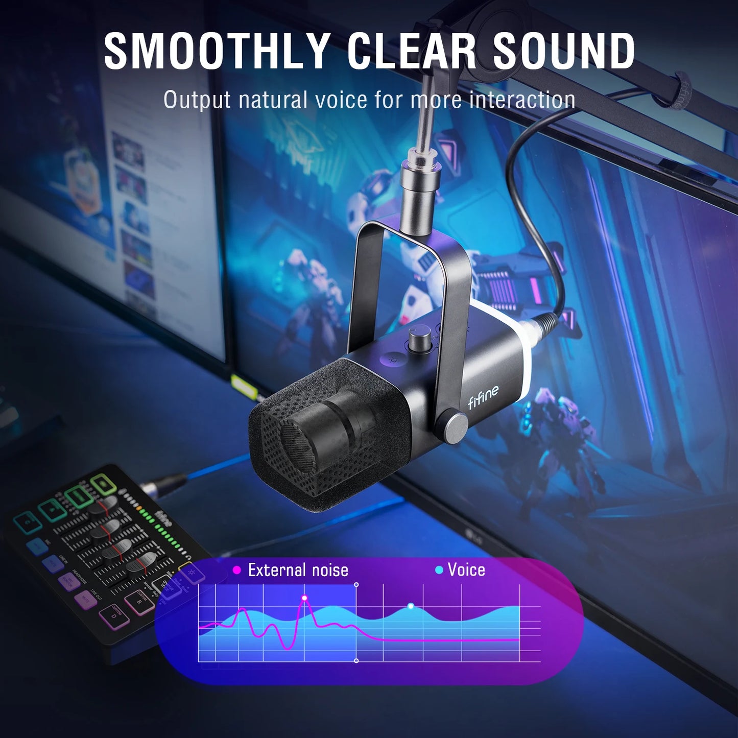 Gaming Audio Set Microphone/Mixer/Headset for Streaming Podcasting,Podcast Set for Youtube/OBS/Tiktok/X/VK - AM8/H9/SC3