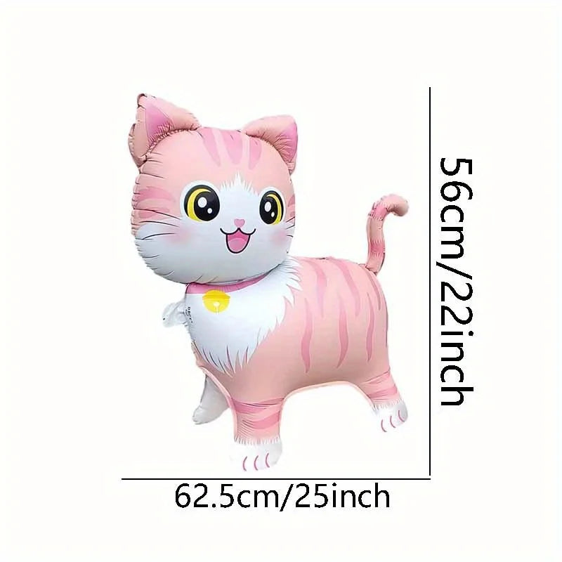 1pcs Cartoon Standing Cat Shape Foil Animal Balloon Baby Shower Birthday Party Decoration Wedding Valentine's Day Decor Balloons