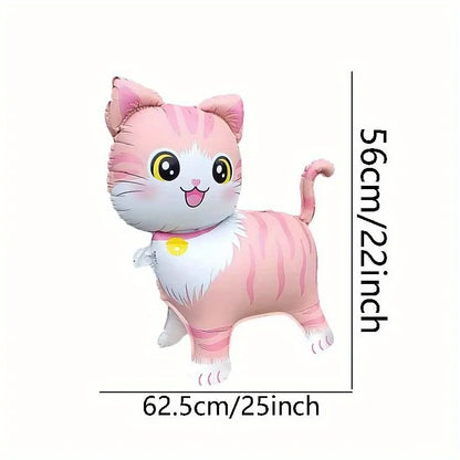 1pcs Cartoon Standing Cat Shape Foil Animal Balloon Baby Shower Birthday Party Decoration Wedding Valentine's Day Decor Balloons