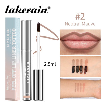 4 Colors Peel-Off Lip Liner, Waterproof, Transfer-proof Lipstick, Tattoo Waterproof, Long-Lasting Matte Velvet Lip Tint