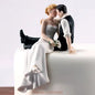 Bride & Groom Funny Wedding Cake Topper Figurine