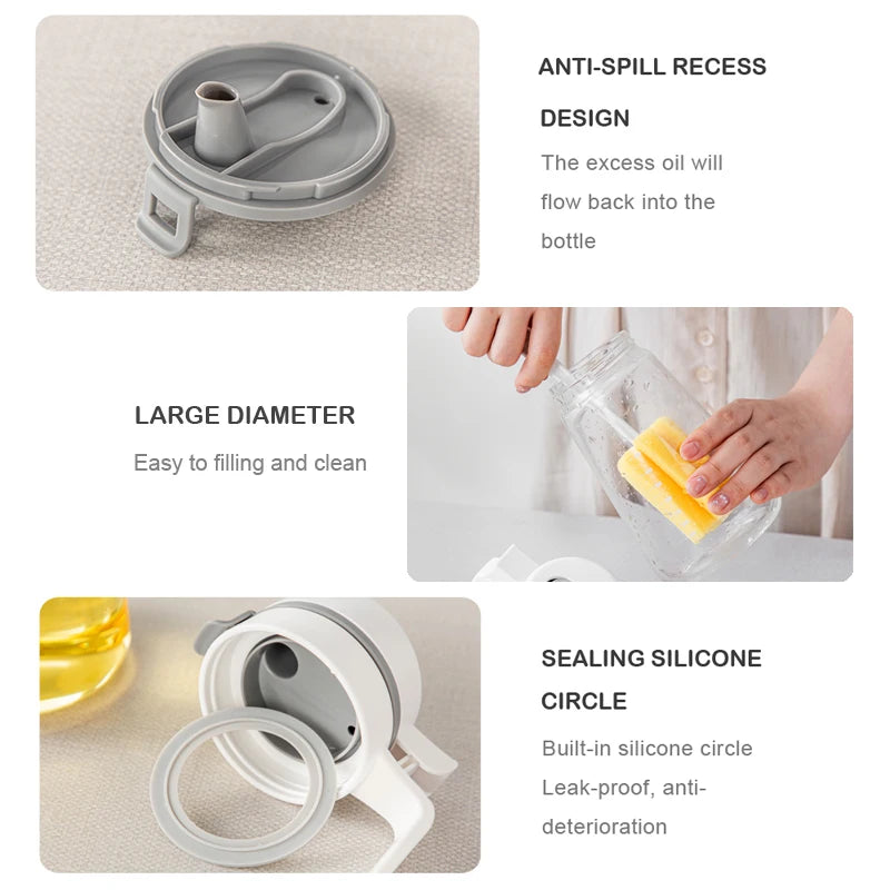 Auto Flip Syrup-Cooking Oil Dispenser Bottle
