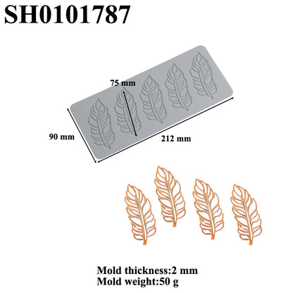 Meibum Fruit and Leaves Design Cake Lace Mat Sugarcraft Silicone Molds Fondant Cake Moulds Dessert Decorating Tools Bakeware