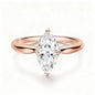 OEVAS 1CT-3CT 7*14MM Marquise Cut Moissanite Wedding Rings S925 Silver Plate 18K Gold for Women Lab Diamond Party Jewelry Gift