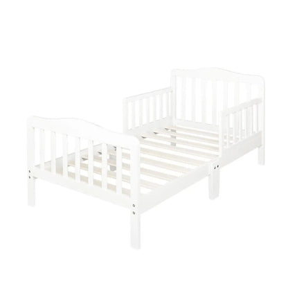 White Toddler Bed Frame – Safety Guardrail