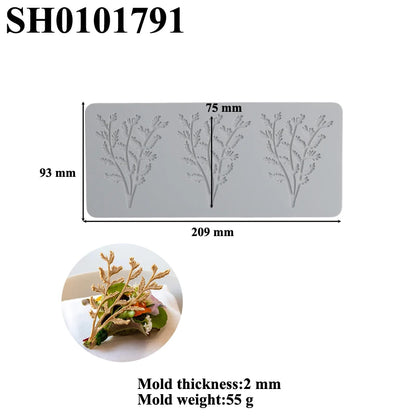 Meibum Fruit and Leaves Design Cake Lace Mat Sugarcraft Silicone Molds Fondant Cake Moulds Dessert Decorating Tools Bakeware
