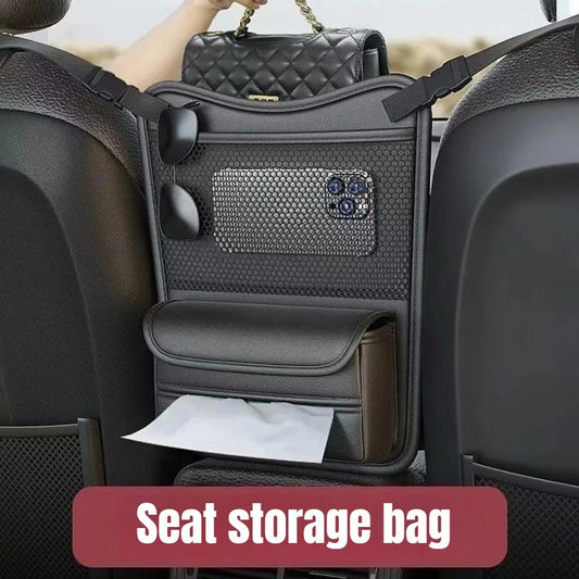 2026 Universal Car Seat Gap Organizer Storage Net Multifunctional Mesh Pocket for Handbag Water Bottle Auto Interior Accessories