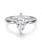 OEVAS 1CT-3CT 7*14MM Marquise Cut Moissanite Wedding Rings S925 Silver Plate 18K Gold for Women Lab Diamond Party Jewelry Gift