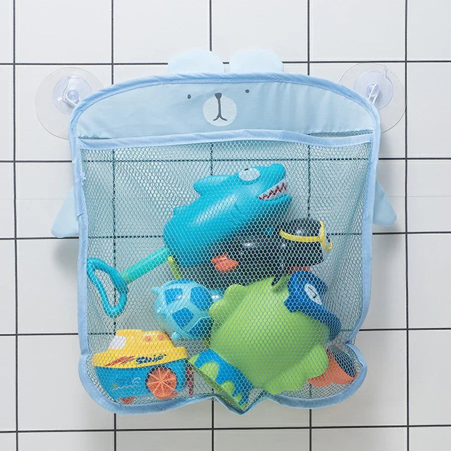 Baby Bathtub Dinosaur Suction Hanging Bag Basket Mesh for Toys Organizer
