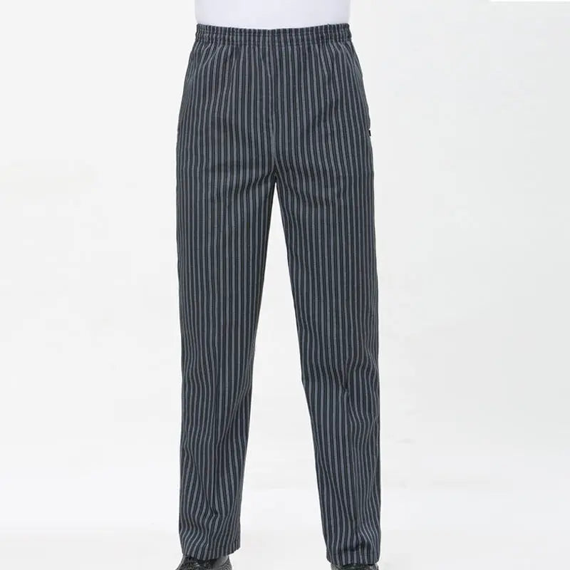 Unisex Chef Pants (Lightweight Baggy Cook Trousers with Elastic Waist)