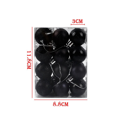 36/24pcs 40mm Merry Christmas Balls Christmas Tree Hanging Ball Ornaments Christmas New Year Party Home Decoration
