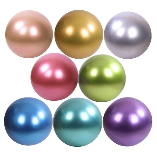 5/10Pcs 36Inch Metal Balloons Large Round Metallic Silver Rose Gold Chrome Gold Balloons for Birthday Baby Shower Wedding Decor