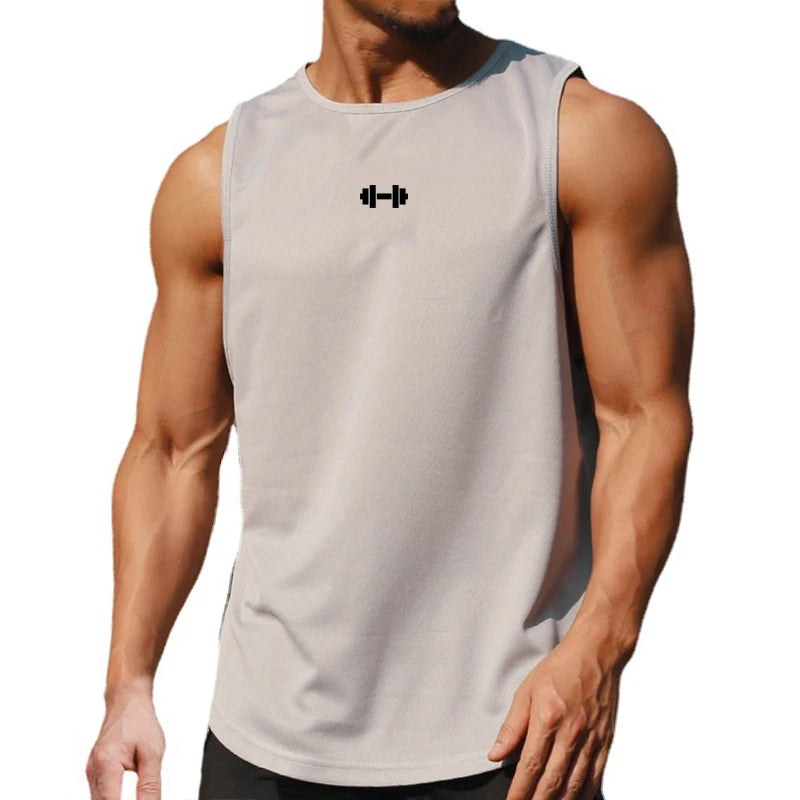 Men’s Quick‑Dry Gym Tank Top – Loose Sleeveless Fitness Shirt for Training, Basketball & Summer Wear